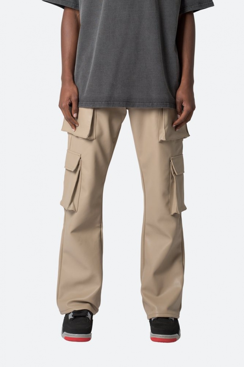 Cargos Mnml Cuir Double Snap Cargo Pants Kaki  | DMU-5184849