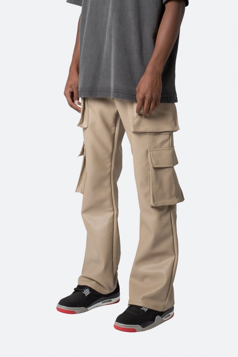 Cargos Mnml Cuir Double Snap Cargo Pants Kaki  | DMU-5184849