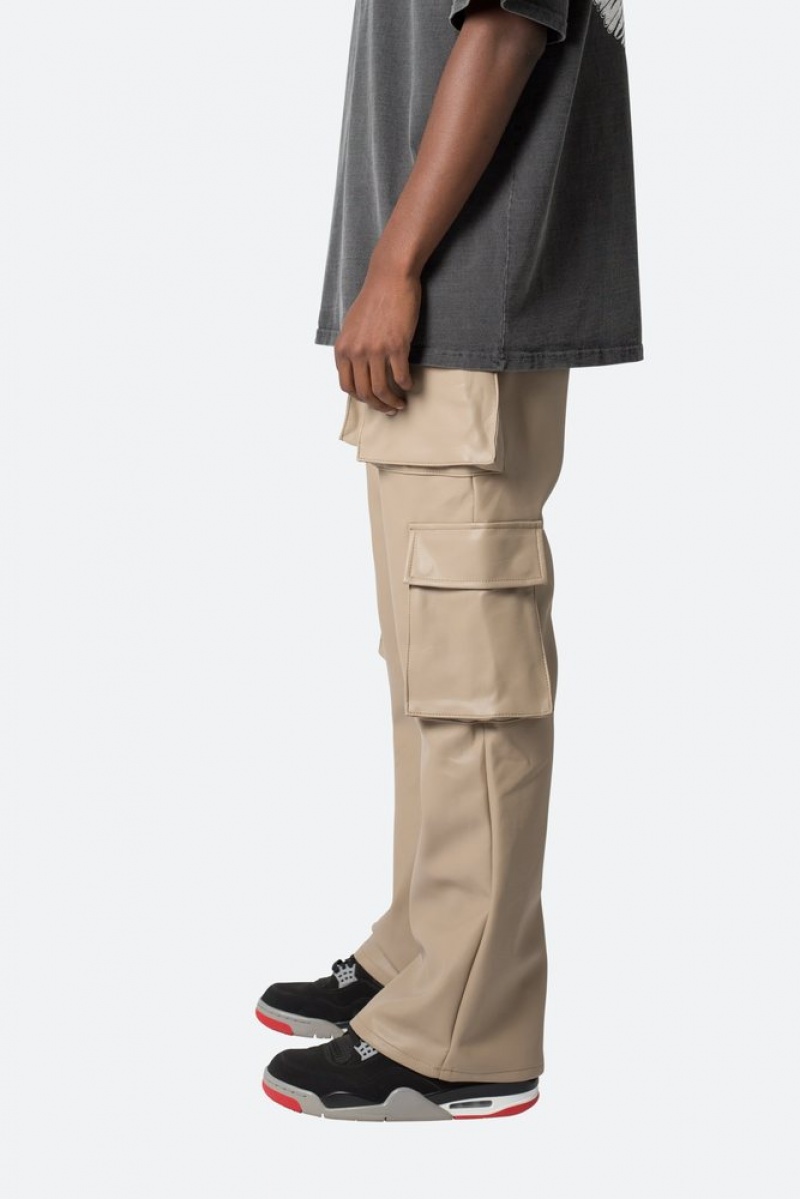 Cargos Mnml Cuir Double Snap Cargo Pants Kaki  | DMU-5184849