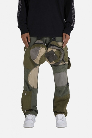 Cargos Mnml Patchwork Cargo Pants Vert Olive Homme | MVU-4518205