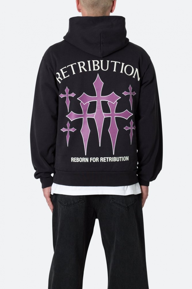 Hoodies Mnml Retribution Hoodie Noir  | ITH-1014374