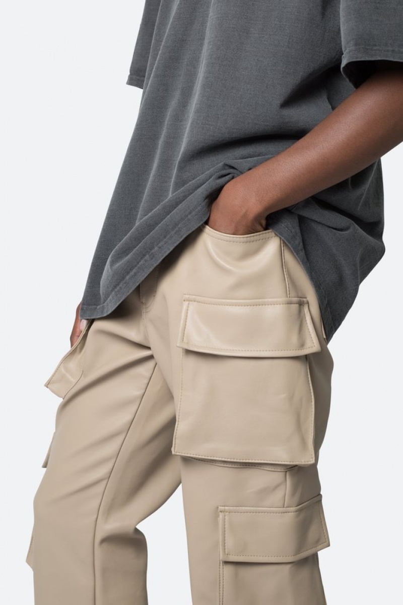 Cargos Mnml Cuir Double Snap Cargo Pants Kaki  | DMU-5184849