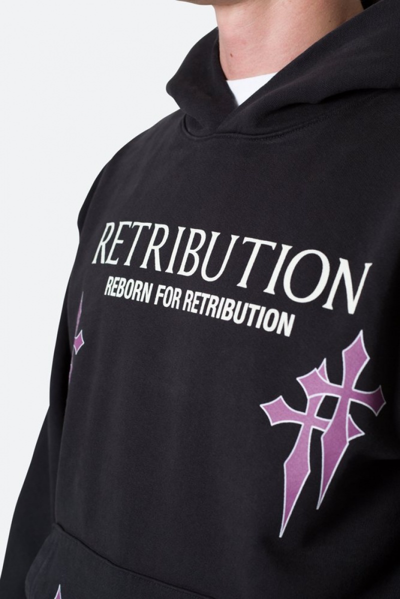 Hoodies Mnml Retribution Hoodie Noir  | ITH-1014374