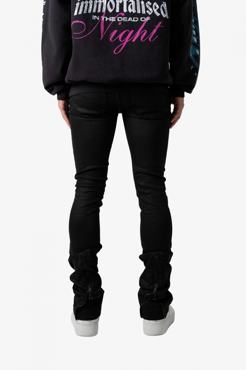 Skinny Denim Mnml X491 Convertible Mince Denim Noir  | PHK-0681518