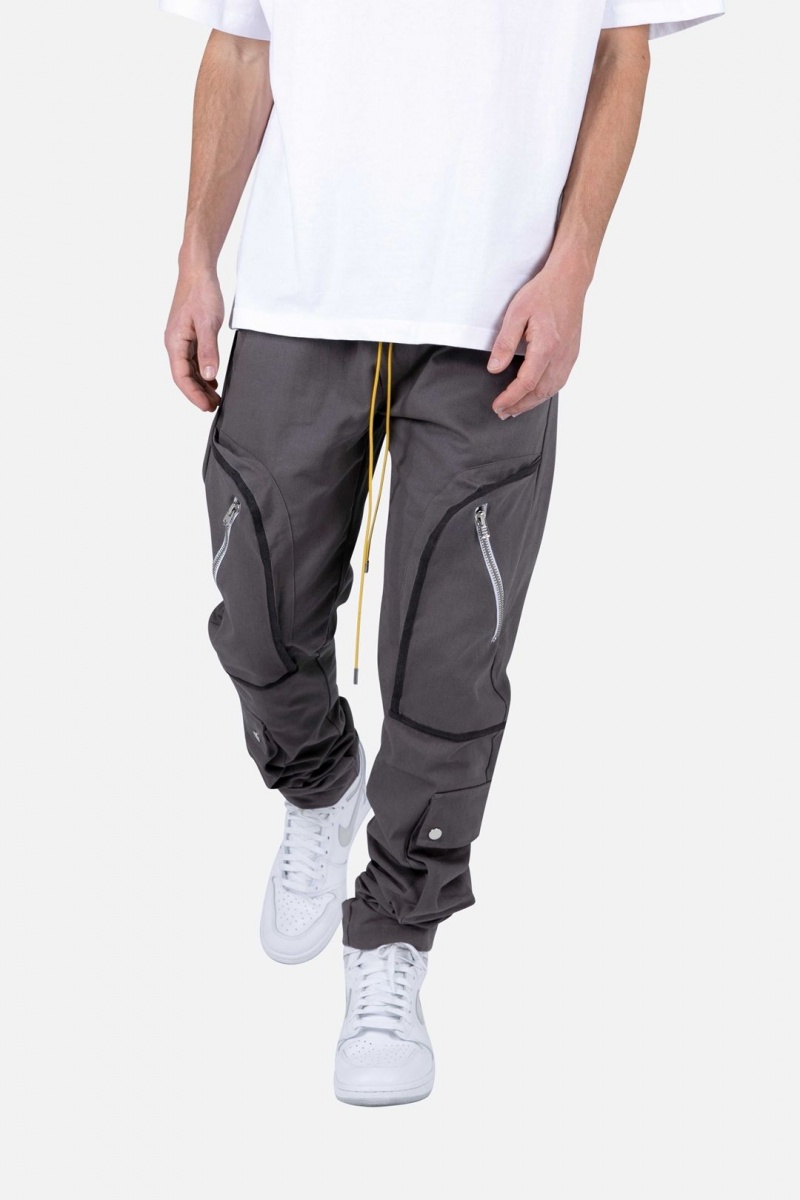 Cargos Mnml Contrast Taped Cargo Pants Grise Homme | MTZ-6598864