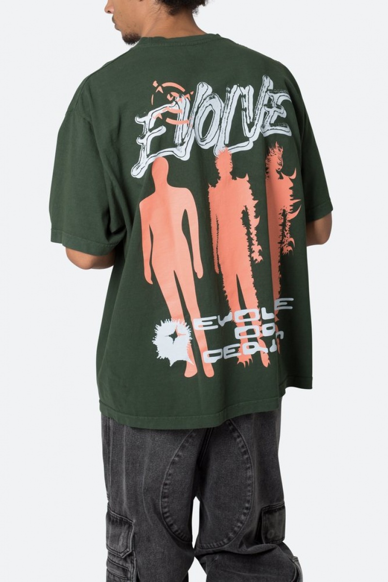 Tees Mnml Personal Evolution Tee Vert  | ICP-5470487