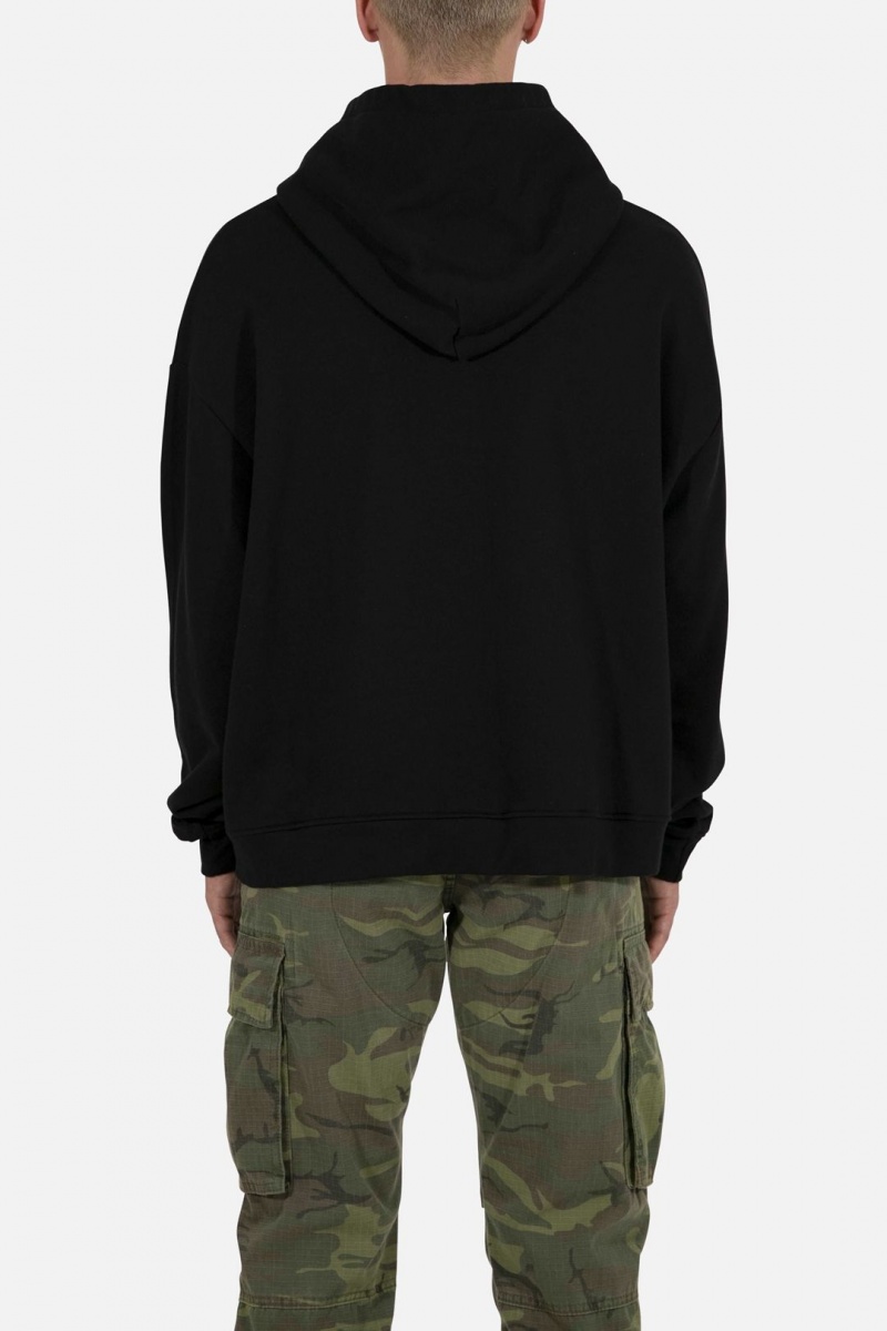 Sweats Mnml Dice Cropped Hoodie Noir Homme | BXF-9375181