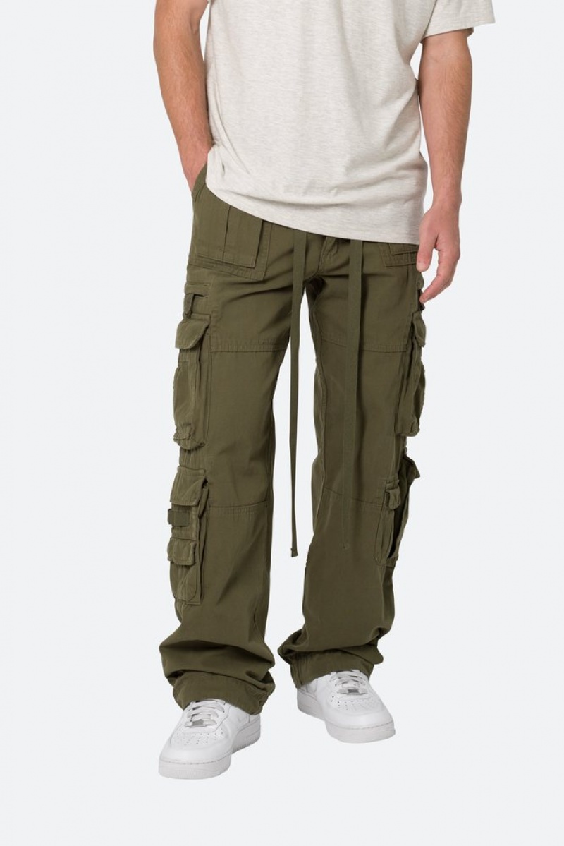 Cargos Mnml Military Cargo Pants Vert Olive  | RHV-7343527