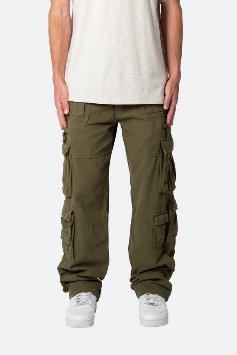 Cargos Mnml Military Cargo Pants Vert Olive  | RHV-7343527