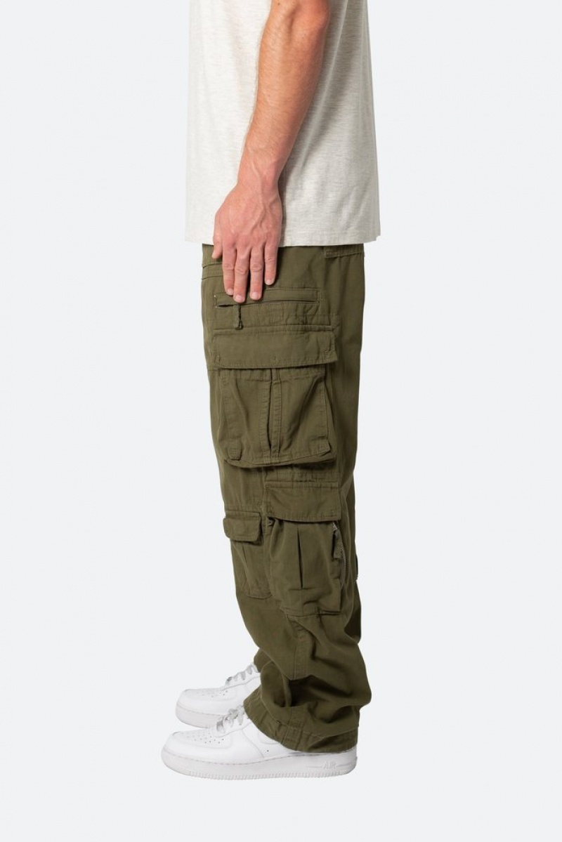 Cargos Mnml Military Cargo Pants Vert Olive  | RHV-7343527