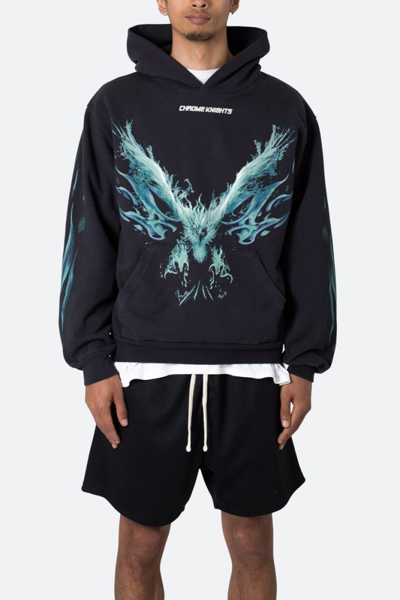 Hoodies Mnml Phoenix Hoodie Noir  | YCU-3305881