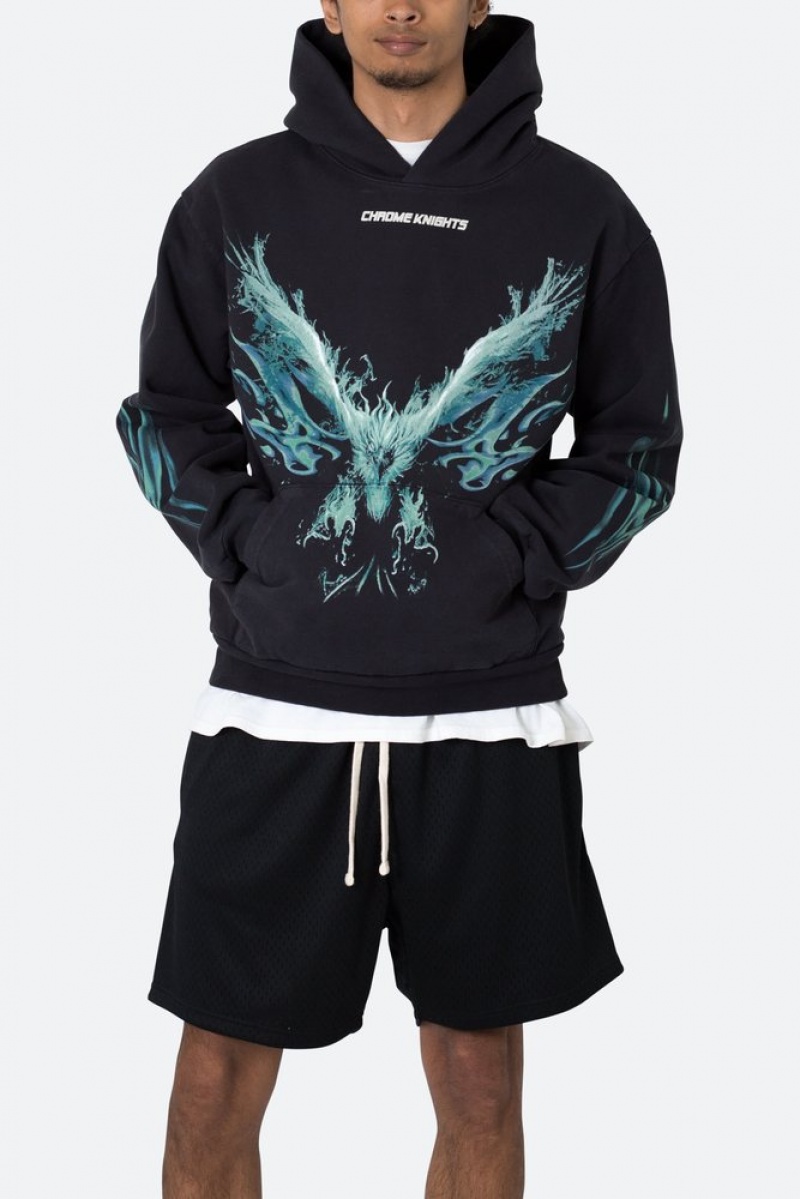 Hoodies Mnml Phoenix Hoodie Noir  | YCU-3305881