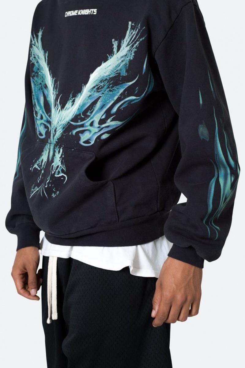 Hoodies Mnml Phoenix Hoodie Noir  | YCU-3305881