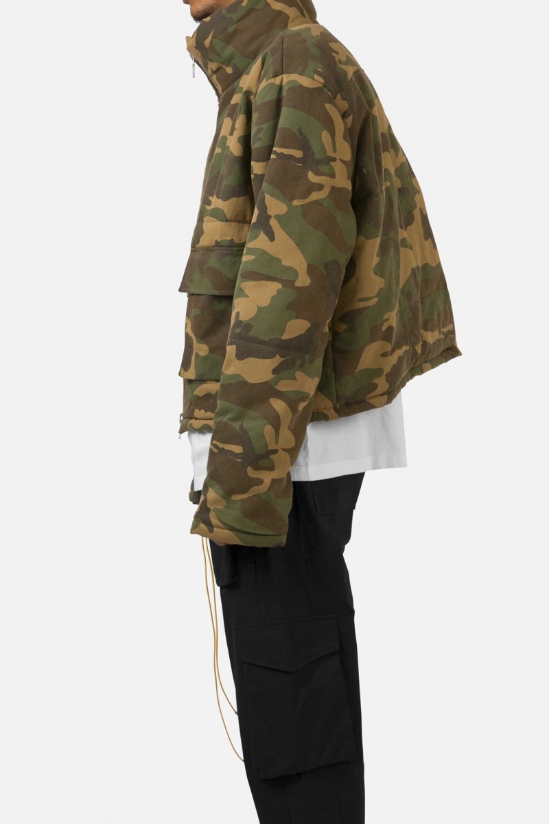 Vestes Mnml Cropped Puffer Jacket Camouflage Homme | ADH-7960143