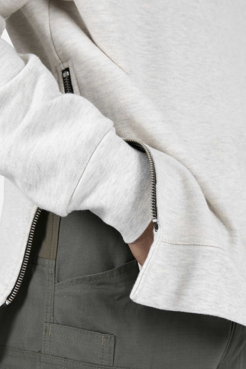 Sweats Mnml Side Zip Hoodie Grise Homme | NMN-3577610