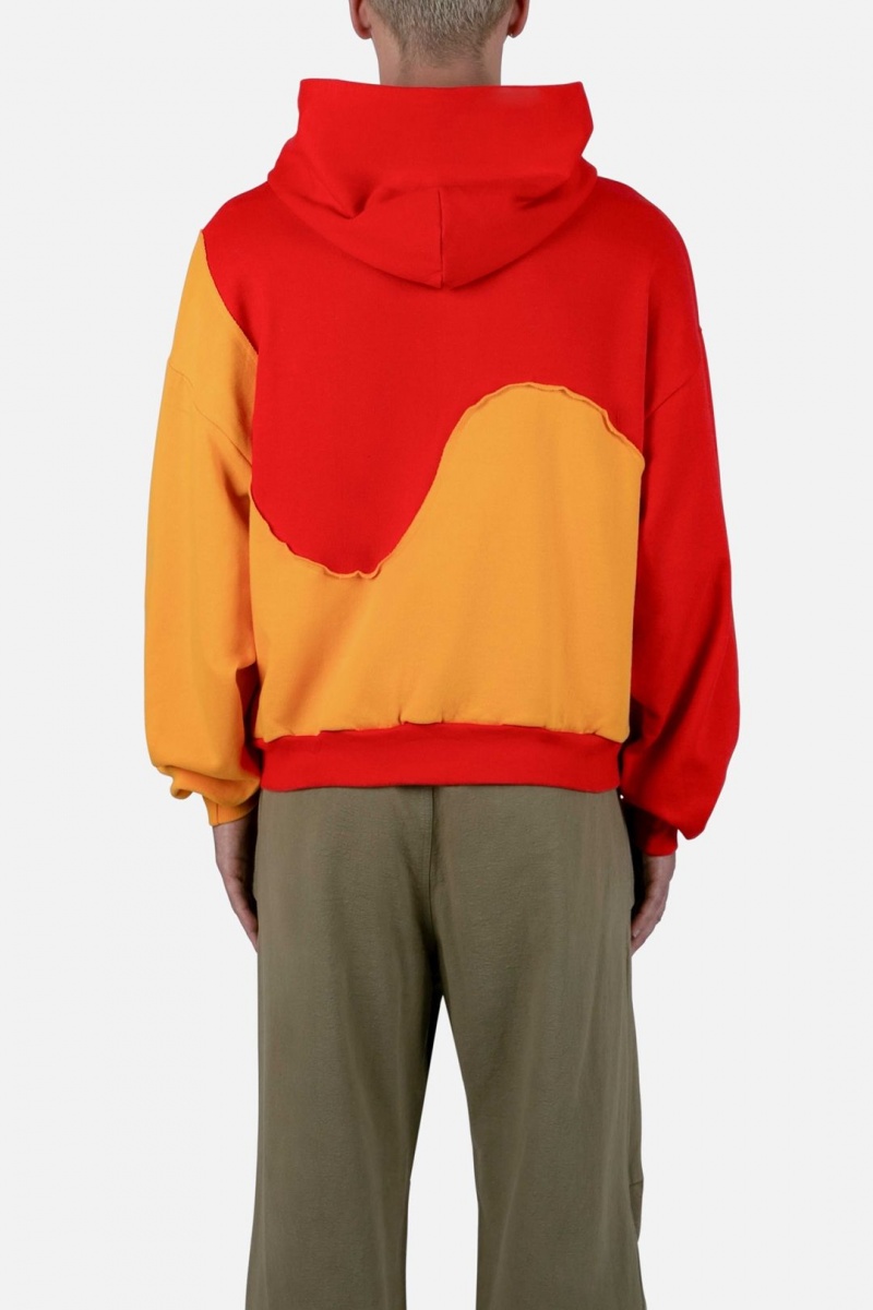 Sweats Mnml Whirlwind Hoodie Red/Yellow Homme | FKG-4705926