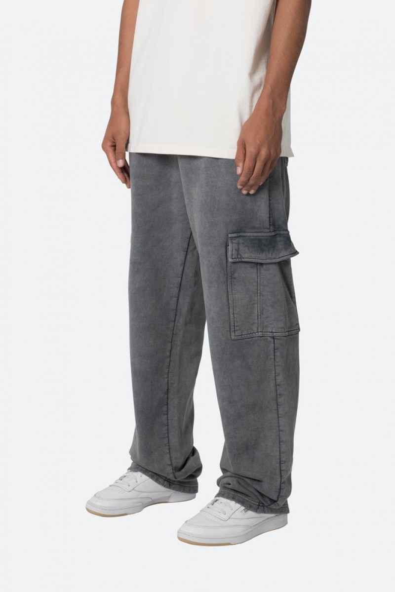 Pantalon Survêtement Mnml Washed Cargo Sweatpants Noir  | AQM-0603487