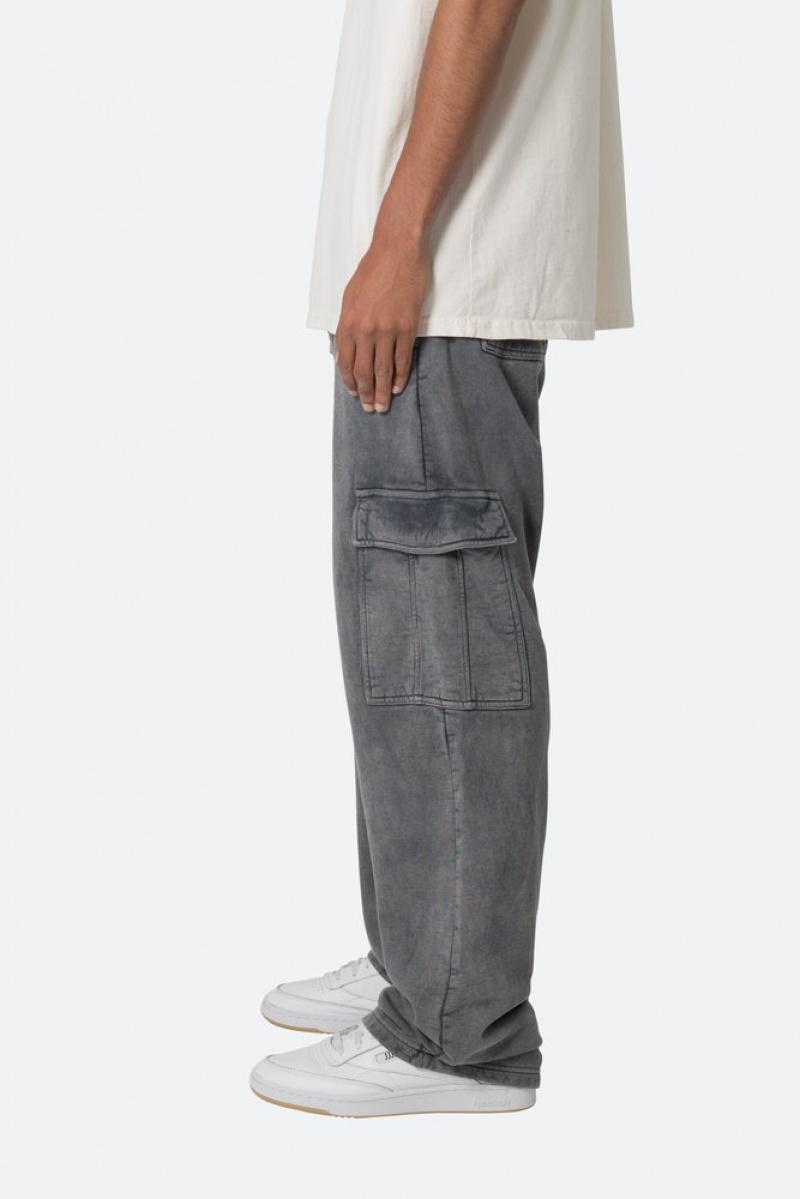 Pantalon Survêtement Mnml Washed Cargo Sweatpants Noir  | AQM-0603487