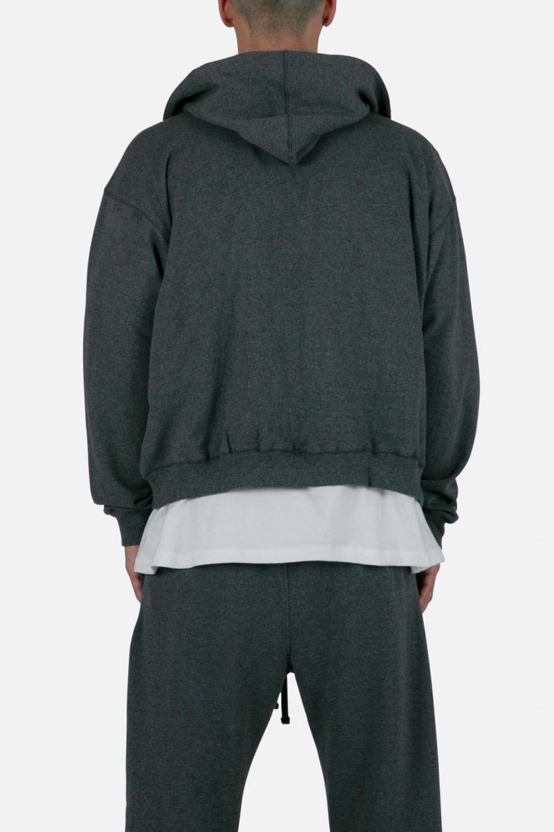 Sweats Mnml Basic Zip Up Hoodie Noir  | TGG-7108200