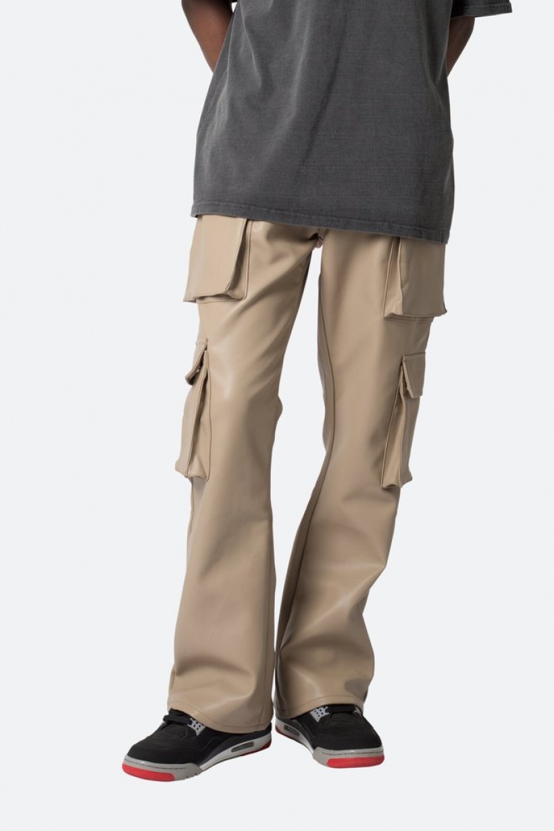 Cargos Mnml Cuir Double Snap Cargo Pants Kaki  | DMU-5184849