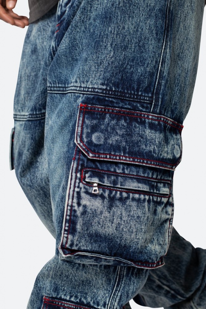 Baggy Denim Mnml Ultra Baggy Skate Cargo Denim Bleu  | IJI-6177078