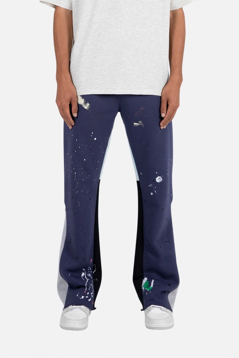 Pantalon Survêtement Mnml Contrast Bootcut Sweatpants Bleu Marine Homme | AIW-0655453