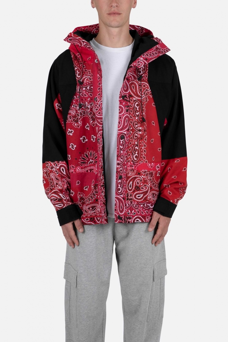 Vestes Mnml Encapuchonné Bandana Jacket Rouge  | LRJ-6236506