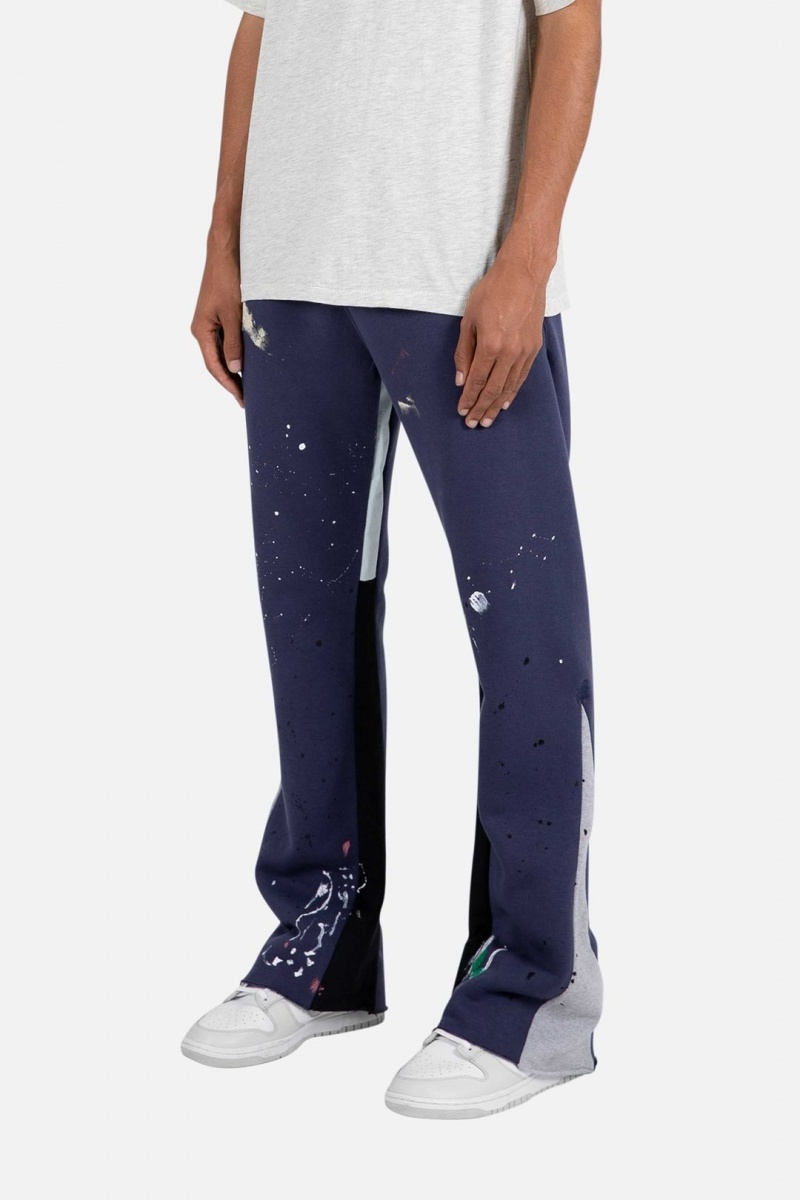 Pantalon Survêtement Mnml Contrast Bootcut Sweatpants Bleu Marine Homme | AIW-0655453