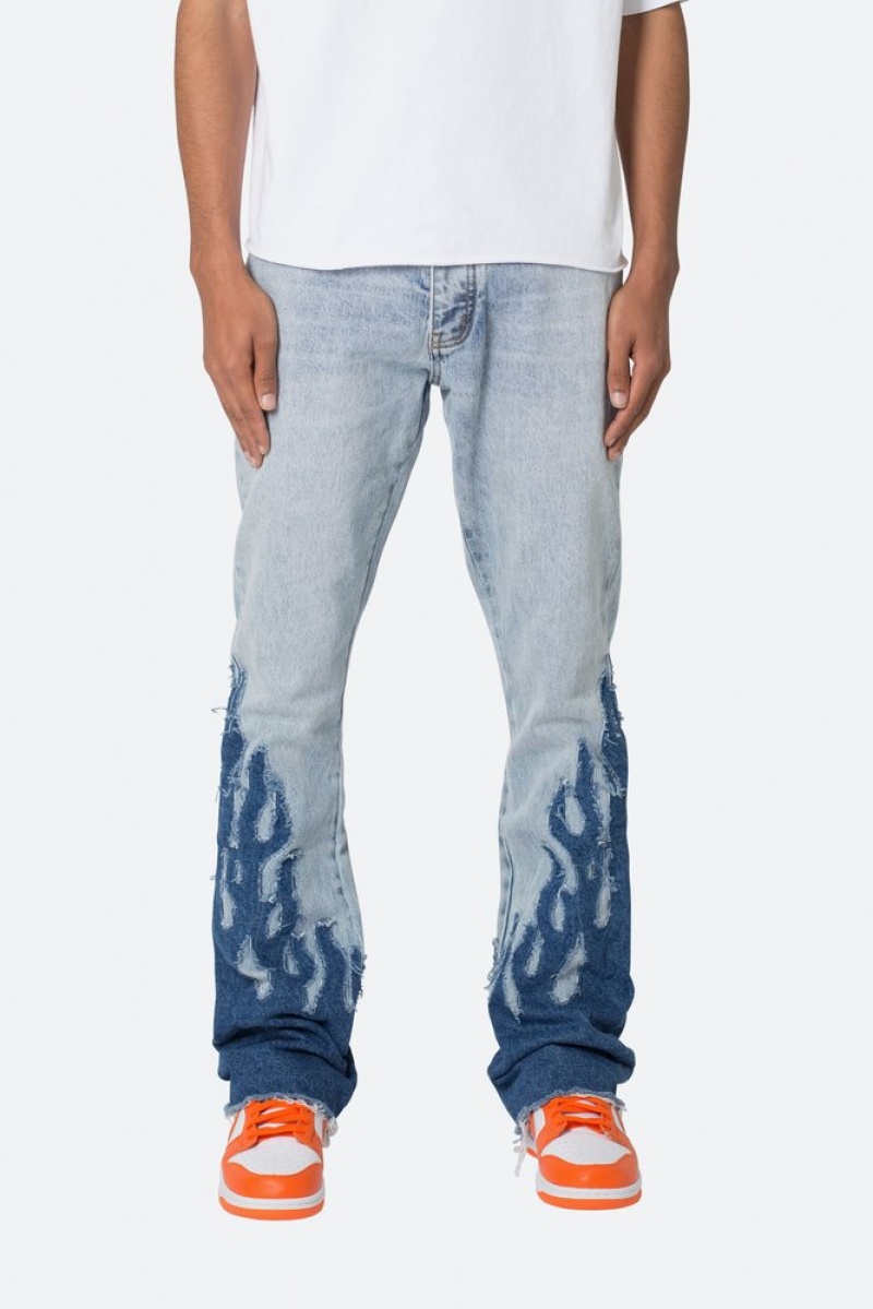 Flare Denim Mnml B556 Flame Flare Denim Bleu  | BWJ-6272316