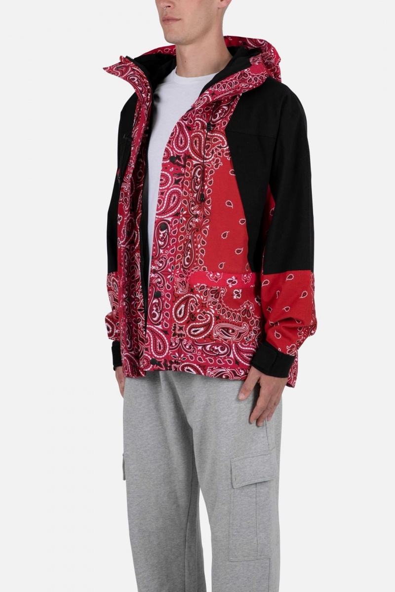 Vestes Mnml Encapuchonné Bandana Jacket Rouge  | LRJ-6236506