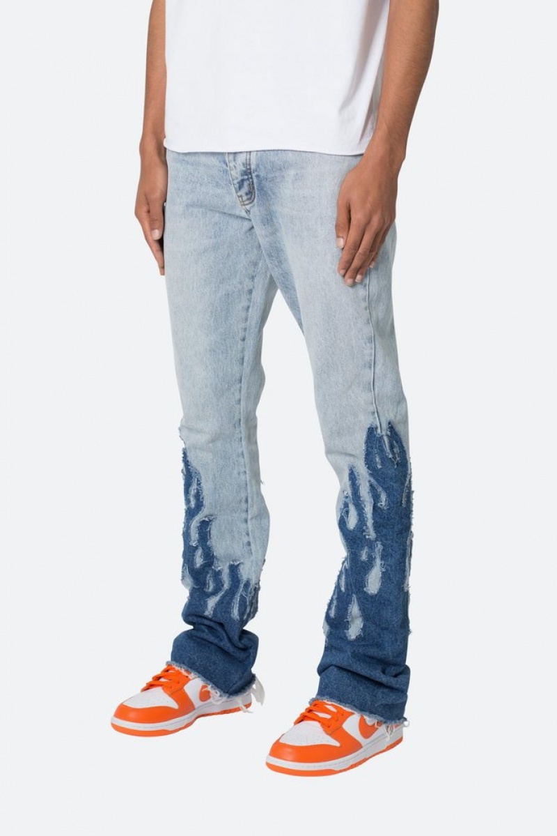 Flare Denim Mnml B556 Flame Flare Denim Bleu  | BWJ-6272316