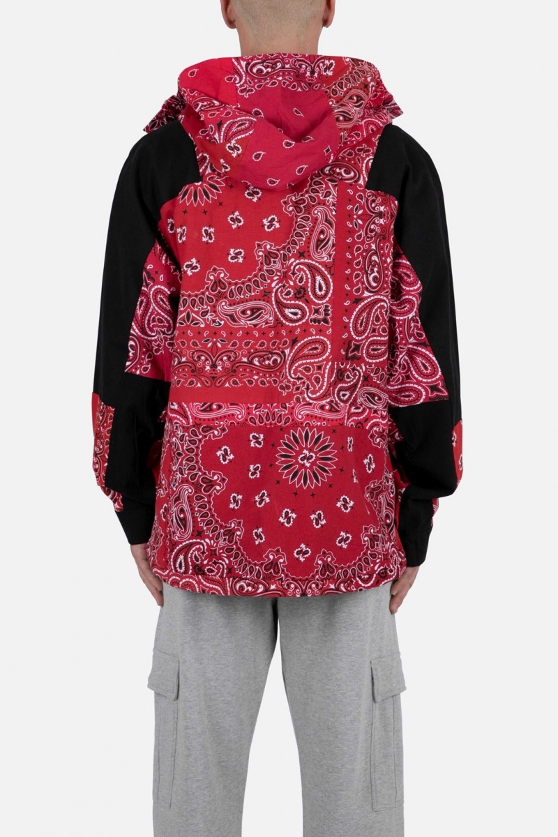 Vestes Mnml Encapuchonné Bandana Jacket Rouge  | LRJ-6236506