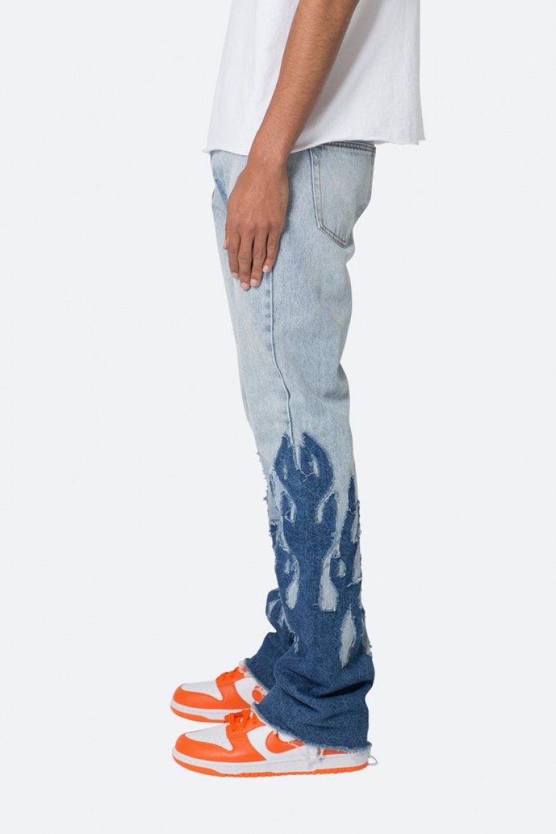 Flare Denim Mnml B556 Flame Flare Denim Bleu  | BWJ-6272316