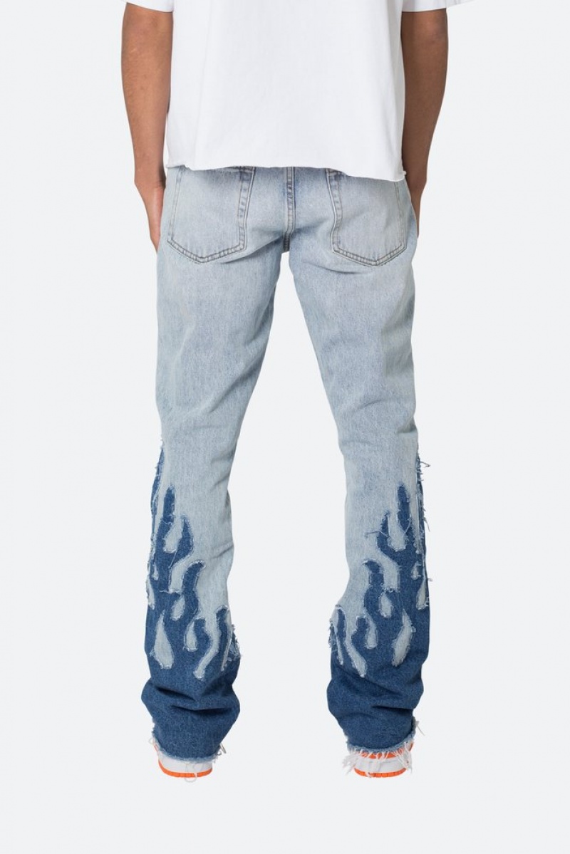 Flare Denim Mnml B556 Flame Flare Denim Bleu  | BWJ-6272316