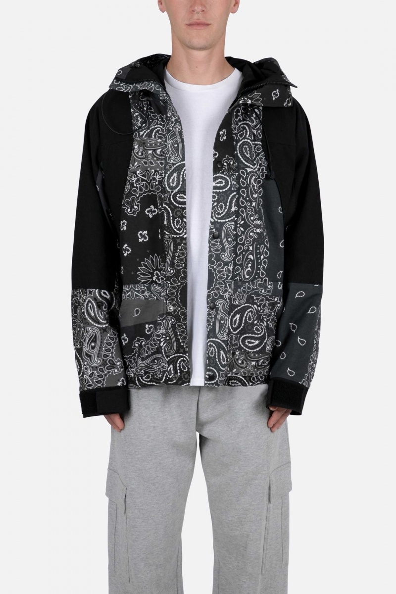 Vestes Mnml Encapuchonné Bandana Jacket Noir  | URS-2529589