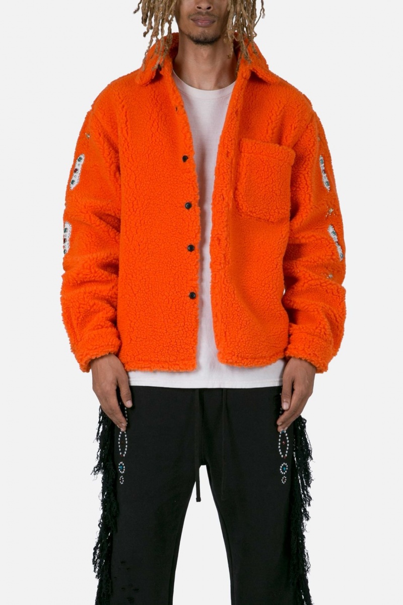 Vestes Mnml Jewel Sherpa Jacket Orange  | WMX-1343597