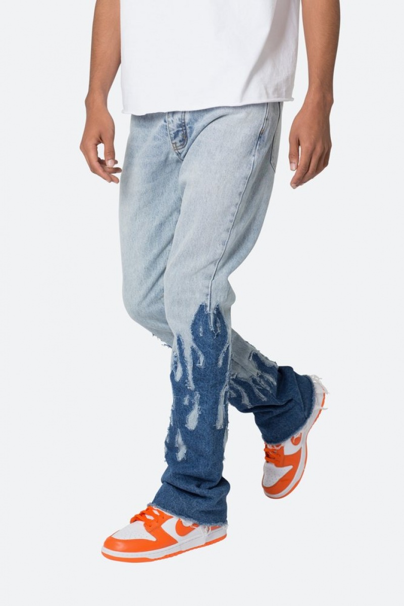 Flare Denim Mnml B556 Flame Flare Denim Bleu  | BWJ-6272316