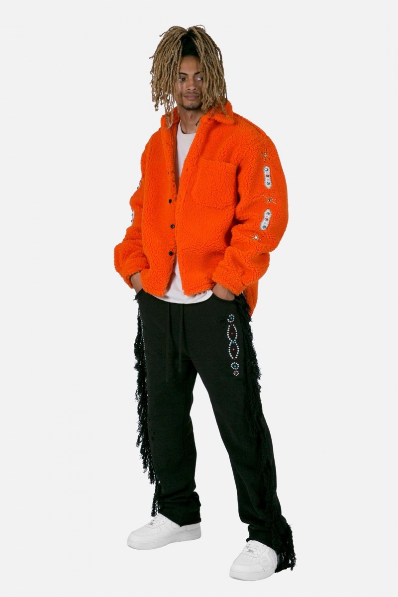 Vestes Mnml Jewel Sherpa Jacket Orange  | WMX-1343597