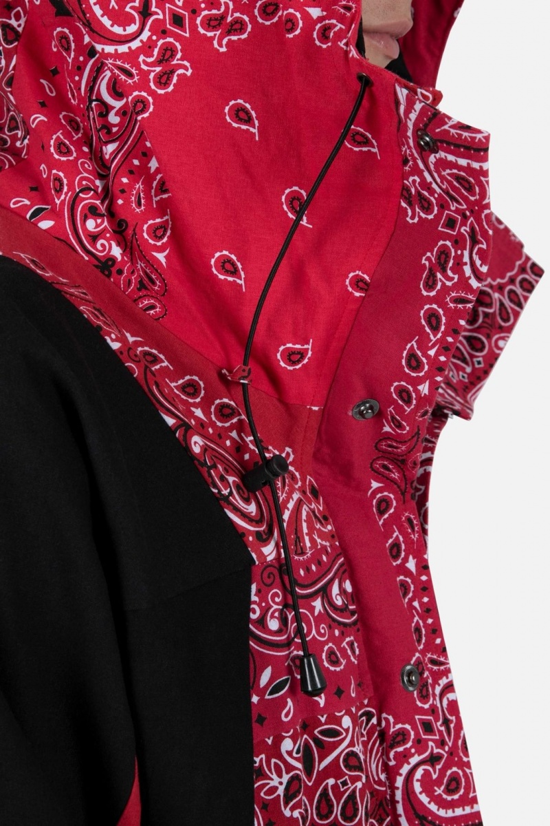 Vestes Mnml Encapuchonné Bandana Jacket Rouge  | LRJ-6236506