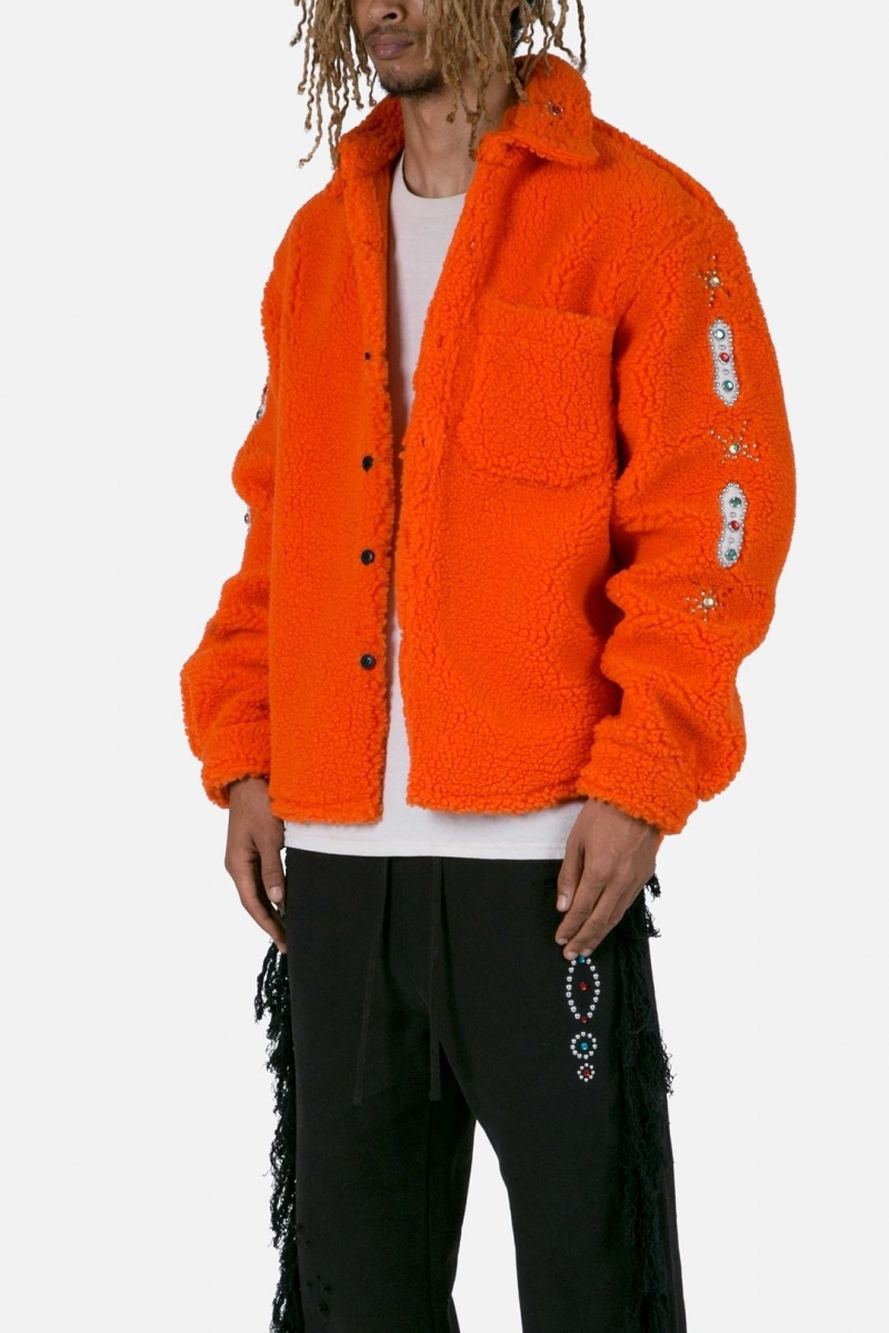 Vestes Mnml Jewel Sherpa Jacket Orange  | WMX-1343597