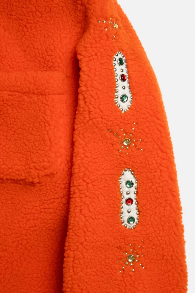 Vestes Mnml Jewel Sherpa Jacket Orange  | WMX-1343597