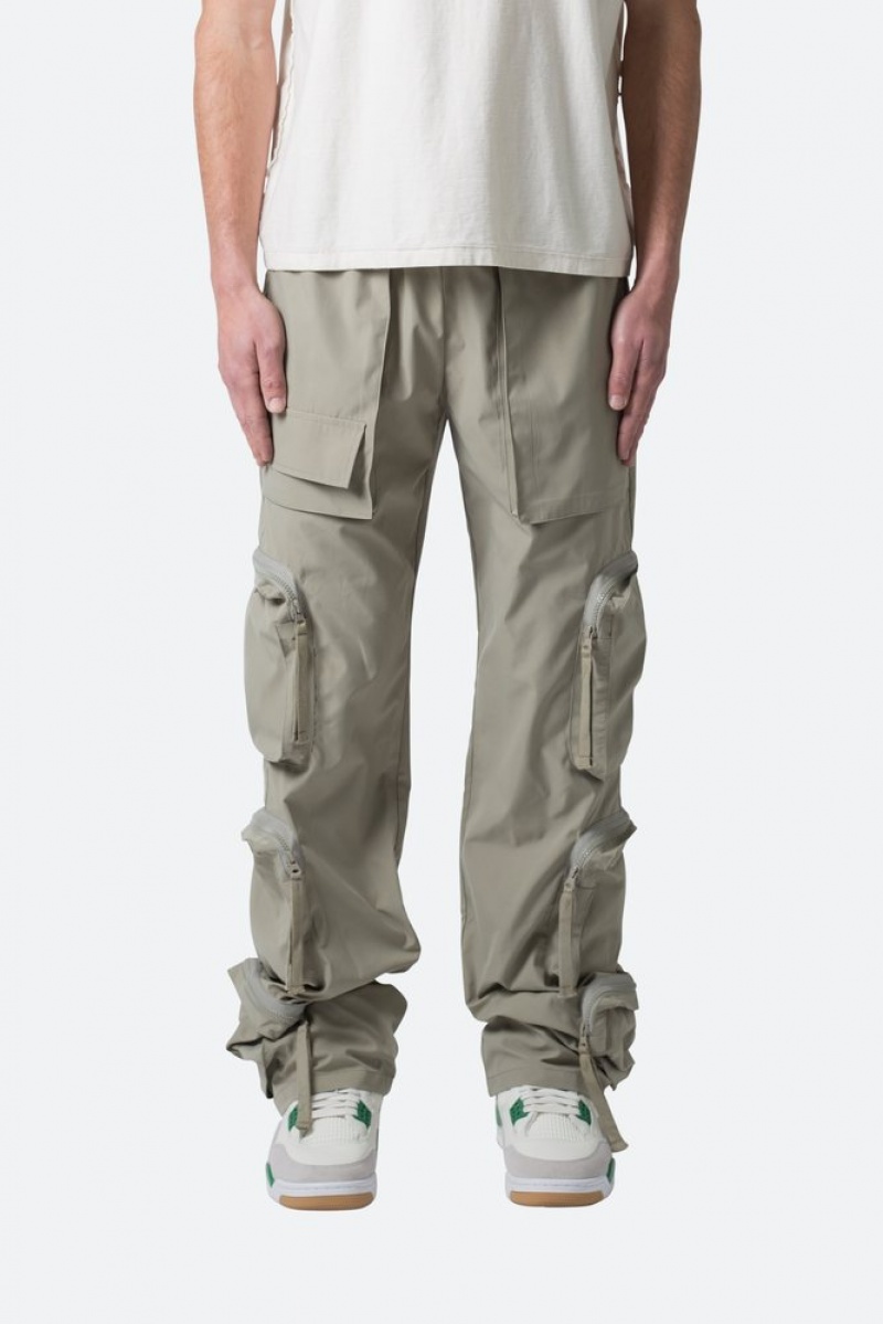 Cargos Mnml Multi Pocket Drawcord Pants Vert Olive  | BQV-7079562