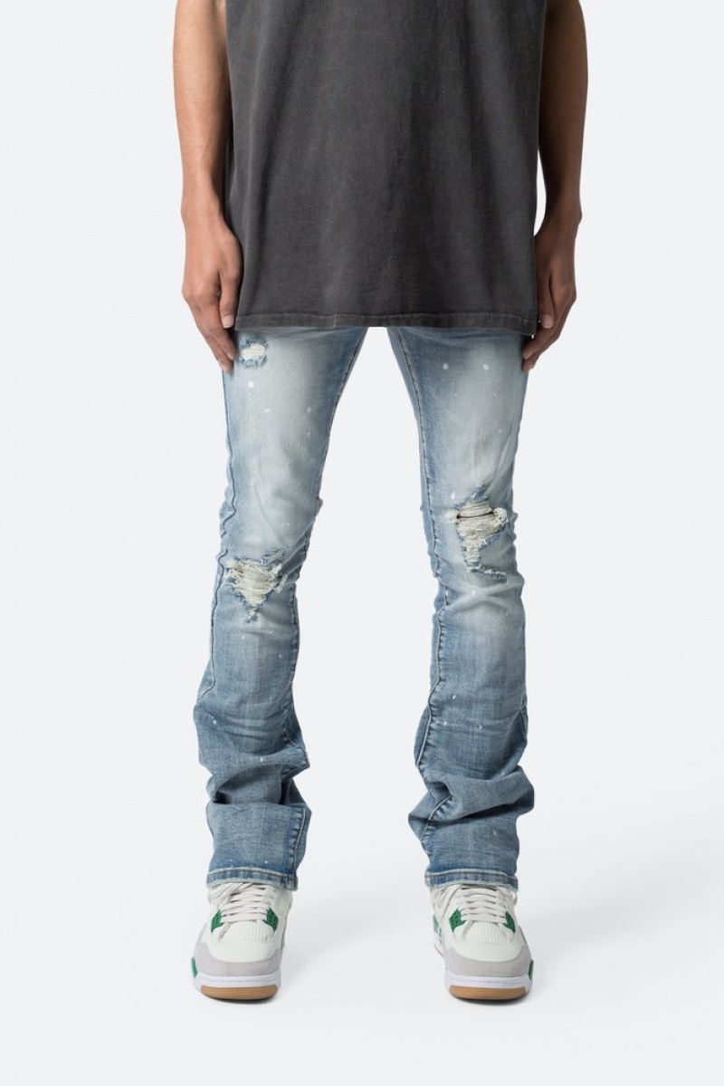 Skinny Denim Mnml X598 Mince Stacked Denim Bleu  | GQD-9082716