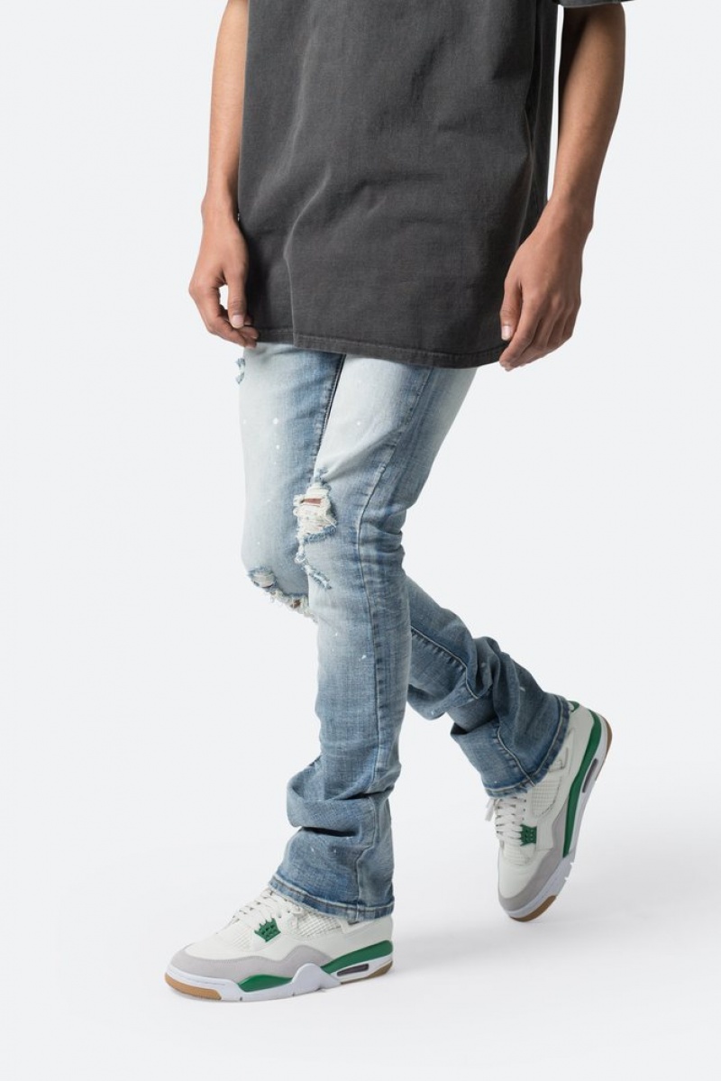 Skinny Denim Mnml X598 Mince Stacked Denim Bleu  | GQD-9082716