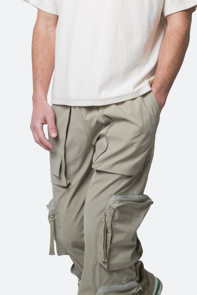 Cargos Mnml Multi Pocket Drawcord Pants Vert Olive  | BQV-7079562