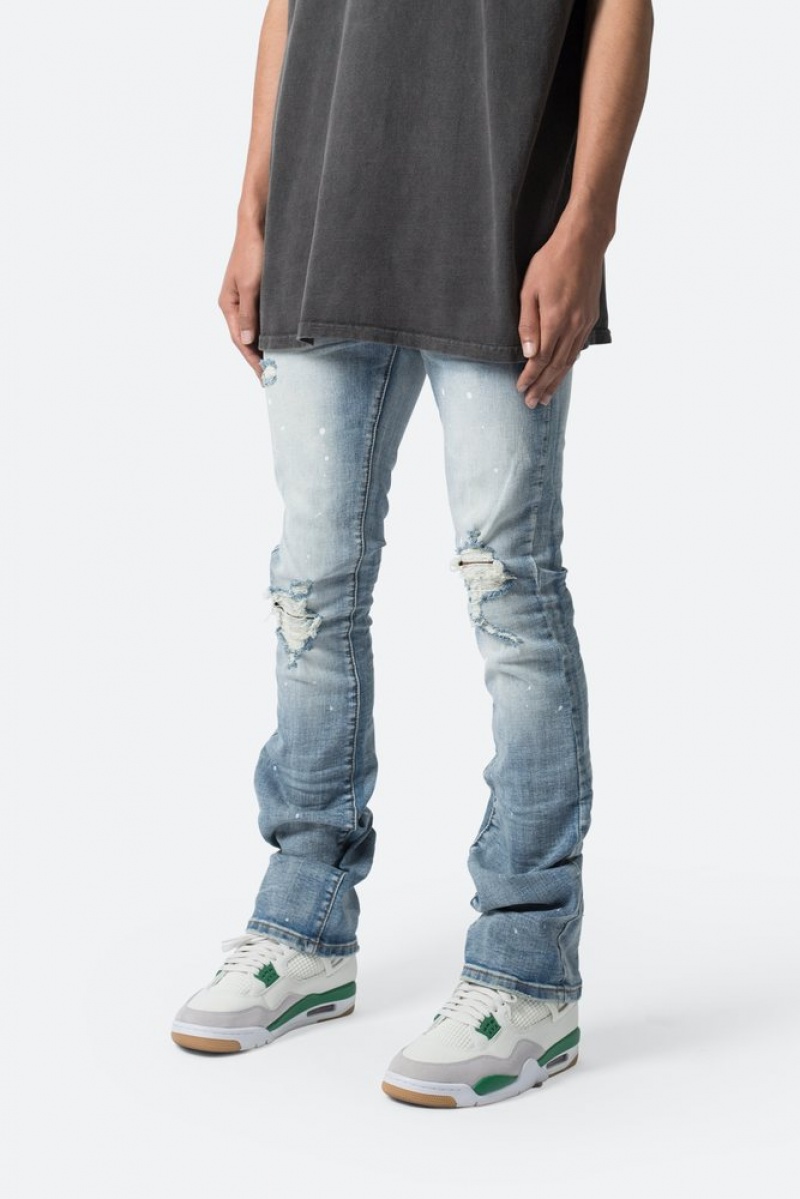 Skinny Denim Mnml X598 Mince Stacked Denim Bleu  | GQD-9082716