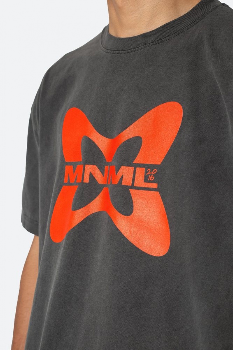 Tees Mnml MNML Butterfly Tee Noir  | JYY-1809897