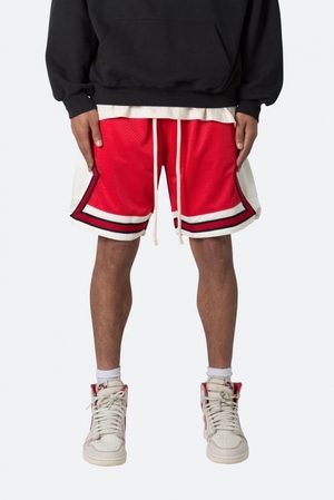 Short Mnml Classiche Basketball Shorts Red/White Homme | RPO-0069820