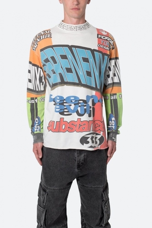 L/S Tees Mnml Mock Neck Motocross L/S Tee Multi  | FRT-3727567