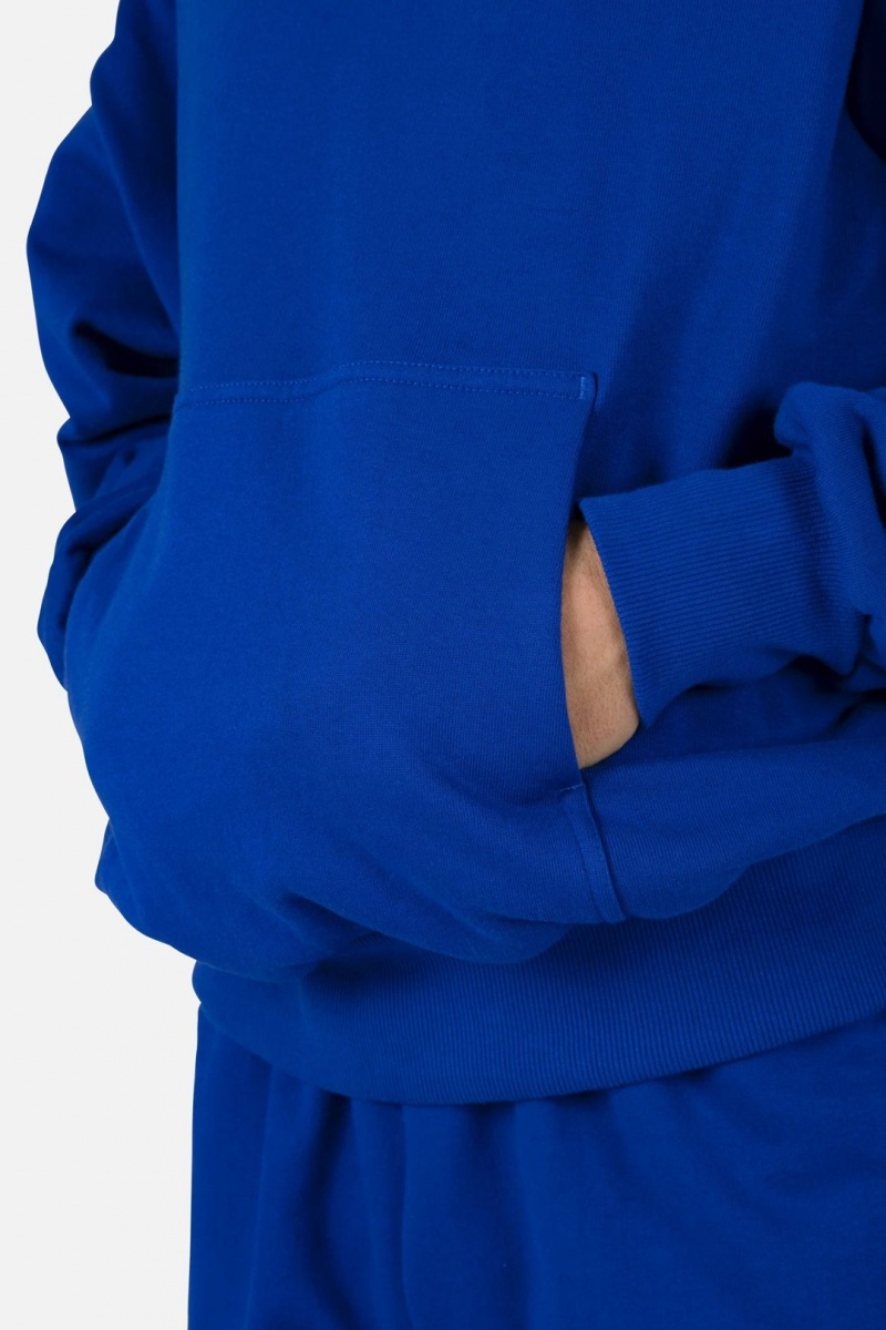 Sweats Mnml Double Layer Hoodie Bleu Homme | MOF-7648672